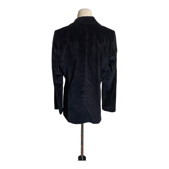 Harve Benard black velour one button blazer size 10 - Picture 7 of 9